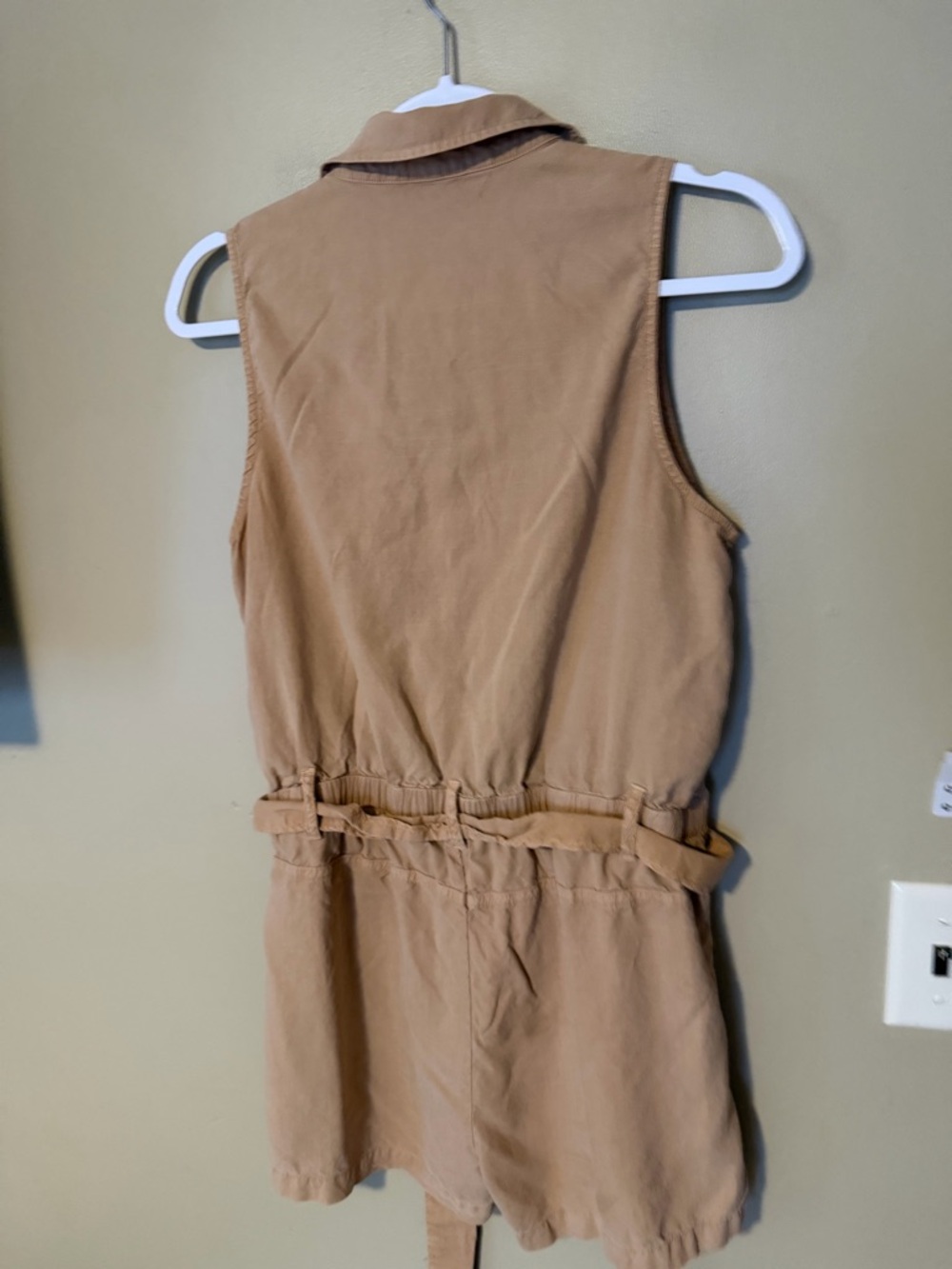 Anthropologie X cloth & stone Sleeveless Button-Front Romper - Picture 5 of 9